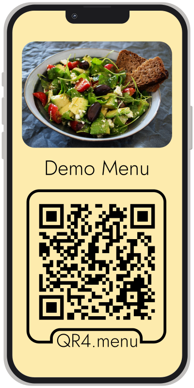 QR code for demo menu